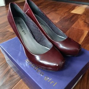 Madden Girl Getta Wine Pumps